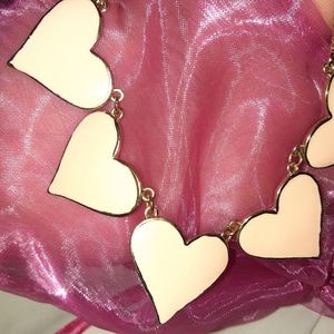 Heart Necklace with a bracelet